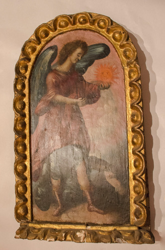Pintura Religiosa Antigua Oleo Sobre Madera