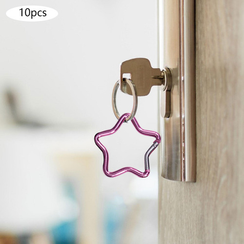 2 Mosquetón Con Forma De Estrella De Cinco Puntas, Rosa