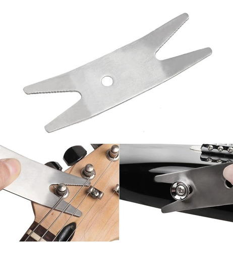 Imagen 2 de 3 de Llave De Ajuste P/ Luthier Perillas Tuercas Guitarra Bajo S.