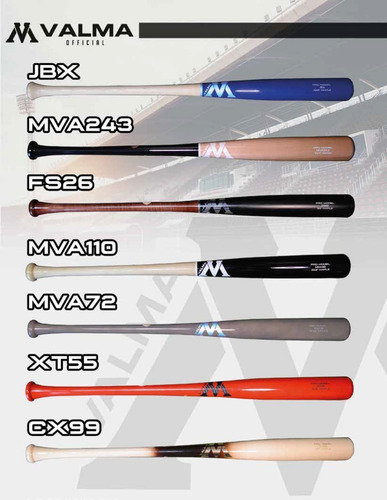 Bat De Baseball Mvalma Personalizado Pro Select Madera Maple
