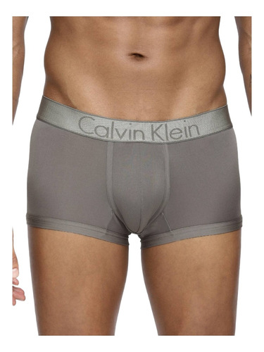 Calvin Klein Customized Stretch Boxer Trunk Microfibra Gris