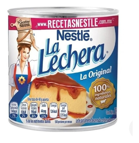 Paquete 8 Piezas Condensada La Lechera Nestlé  387g C/u