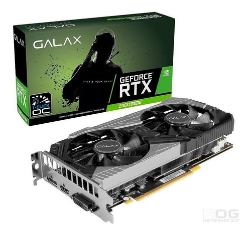 Placa De Vídeo Galax Rtx 2060 Super Oc 8gb Ddr6 26isl6hp68ld
