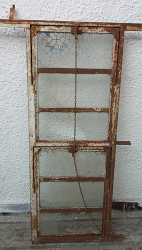 Ventana Hierro Banderola 1,15 Mt X 44 Cm Para Restaurar.