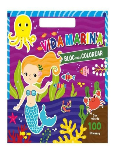 Bloc Para Colorear : Vida Marina