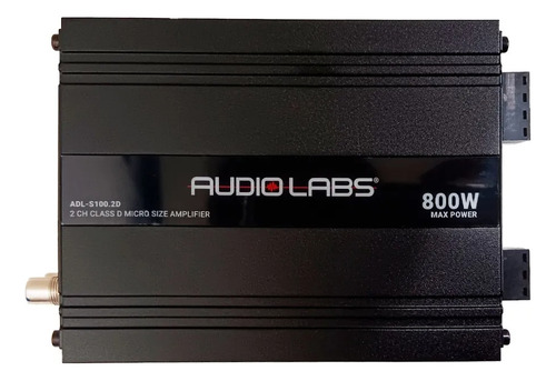 Mini Amplificador 2 Canales Audio Labs Adl-s100.2 800w Negro