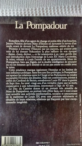 La Pompadour Duc De Castries Albin Michel - Ed. 1983 Frances