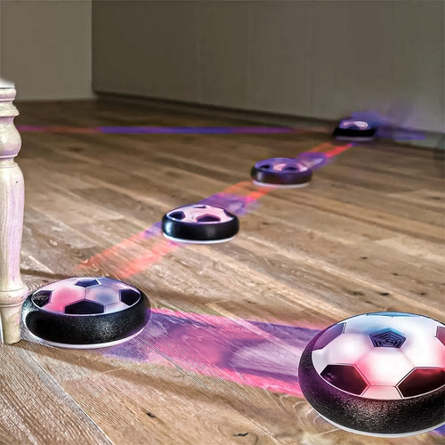 Bola Futebol Hover Ball Flutuante Dentro De Casa Com Luzes