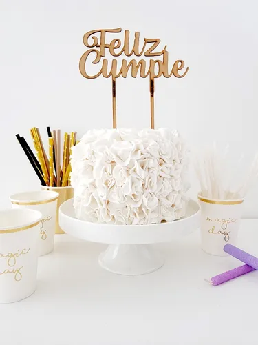 Pack Toppers Torta Feliz Cumpleaños Diseños Surtidos Pack Toppers Torta Feliz Cumpleaños Diseños Surtidos