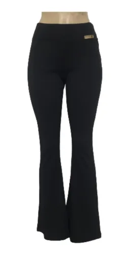 Calça flare hotsell tecido neoprene