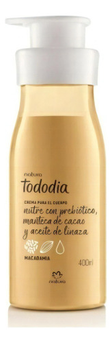 Crema Corporale De Macadamia  Tododia Natura 400ml