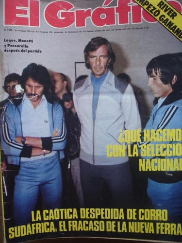 El Grafico 3048 Selección Argentina Luque-menotti-pasarella