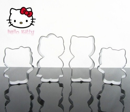 Molde Cortante Hello Kitty Famila Reposteria Porcelana Fonda