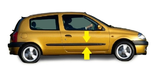 Renault Clio 2 00/12 3p Bagueta De Puerta Delantera Derecha