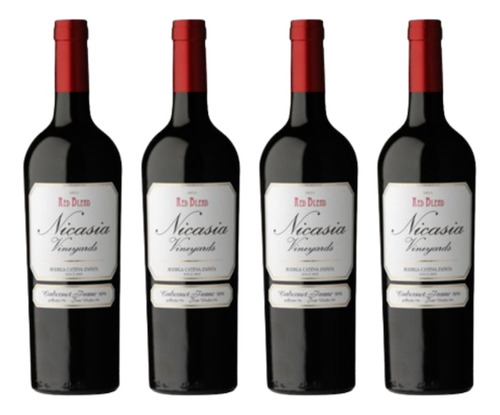 Vino Nicasia Red Blend Cabernet Franc 750ml Pack X 4u