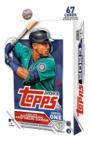 Topps Serie 1 2023 - Caja Para Colgar Bisbol - 67 Tarjetas P