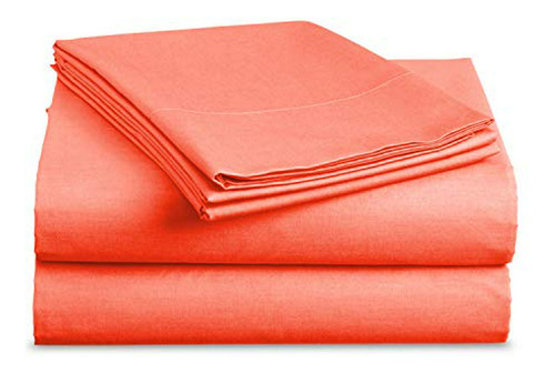 Sábanas Y Fundas - 4 Pcs Top Split King Bed Sheets Set 100% 