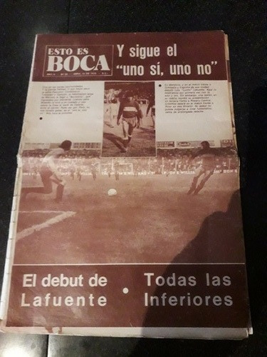 Revista Esto Es Boca 14 04 1975 La Fuente Inferiores Rosario (Usado)