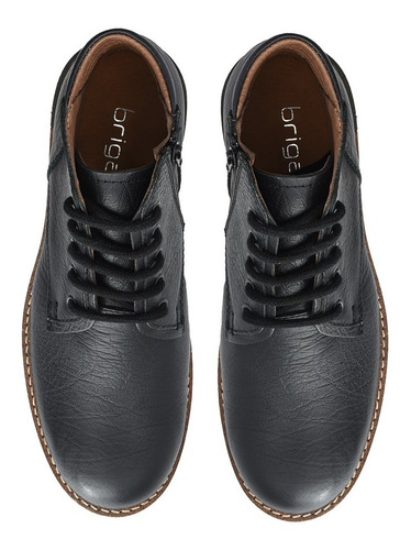 Imagen 4 de 10 de Borcego Hombre Cuero Bota Briganti Goma Casual - Hcbo00914