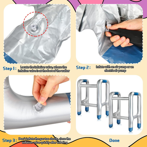 2 Piezas Andador Inflable Juguete Inflable Andador Inflable