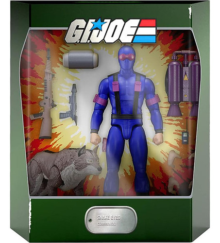 Figura Snake Eyes Ultimates Wave 1 G.i. Joe Super7