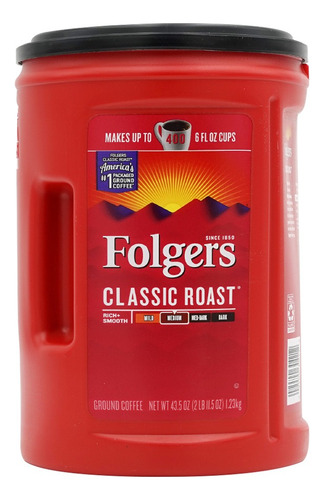 Café Molido Tostado Clásico Folgers