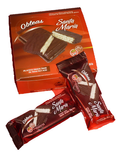Obleas Sin Tacc Bañadas En Chocolate