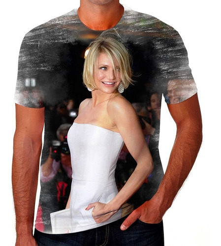 Camiseta Cameron Diaz Atriz, Escritora E Modelo Desgaste #14