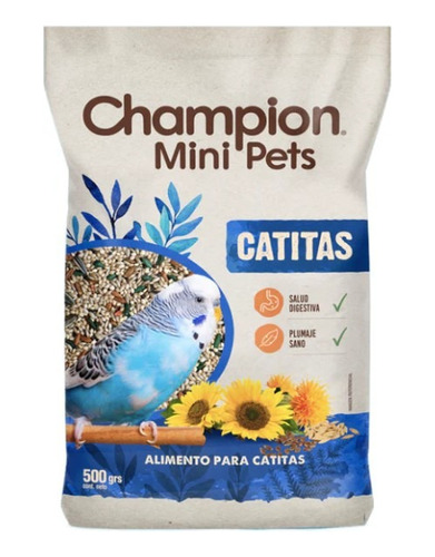 Champion Mini Pet Alimento Para Catita Mix Semillas 500gr