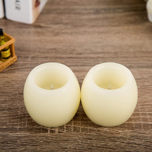 2pcs Parpadeo De Simulación Sin Llama Led Lámpara De Té
