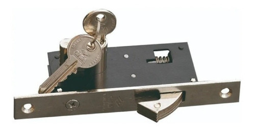 Cerradura Chapa Puerta Corrediza Embutir Cisa Picolo M 30mm Color Negro
