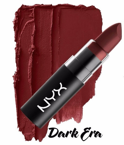 Labial NYX Professional Makeup Matte Lipstick color dark era