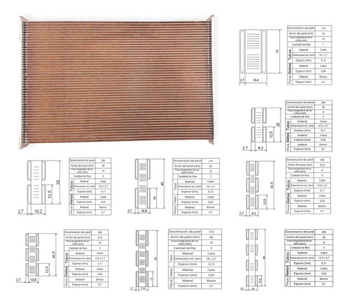 Panel Para Radiador Ford 100 68/81 8 Cil. 46x65