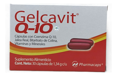 Gelcavit Q10 Con 30 Cápsulas Pharmacaps Sin Sabor