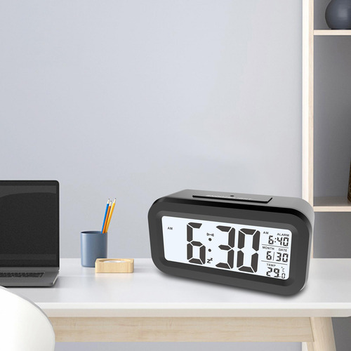 Reloj Despertador Digital Con Pantalla De Temperatura