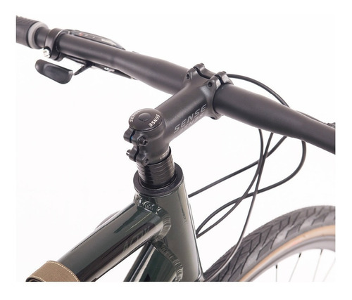 Imagem 5 de 5 de Bicicleta urbana Sense Activ 2021/22 2021 aro 700 L 27v freios de disco hidráulico câmbios Shimano Altus M2000 cor verde