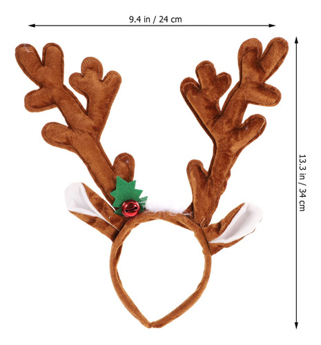 Ciieeo - Diadema De Cuernos De Reno, Diadema De Navidad, Cue