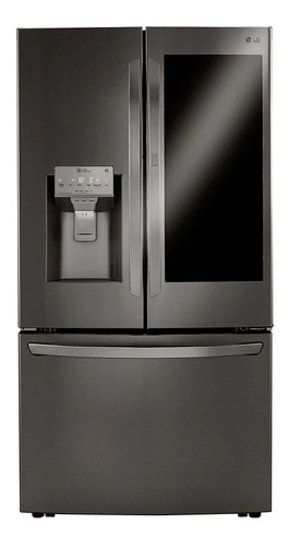 Refrigerador inverter no frost LG LM89SXD black stainless con freezer 697L 127V