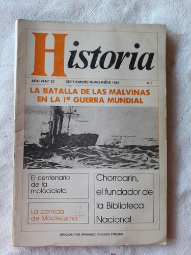 Revista Historia N° 23 Sept Nov De 1986 Batalla Malvinas