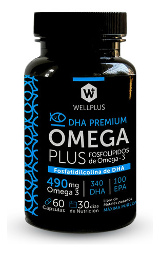 Omega Plus 490 Mg Dha Premium 60 Cápsulas