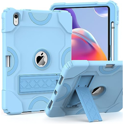 Funda Para iPad 10th Gen Sky Azul Uso Rudo A Prueba De Go-02