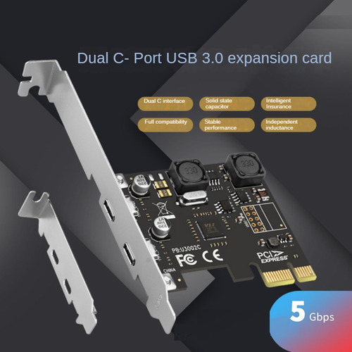 Hub De Tarjetas De Expansión Pci Express X1 A Usb 3.0 De 5 G