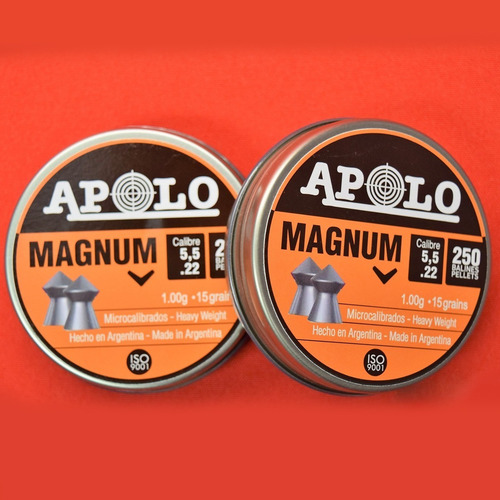 Imagen 3 de 10 de Balines Apolo Magnum 5.5 X250 Rifles Aire Comprimido - Swat