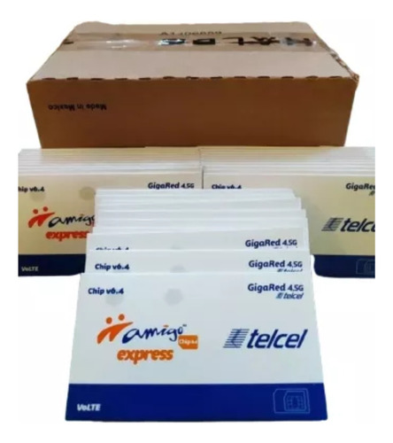 Paquete De 3 Chips Telcel Lada 443