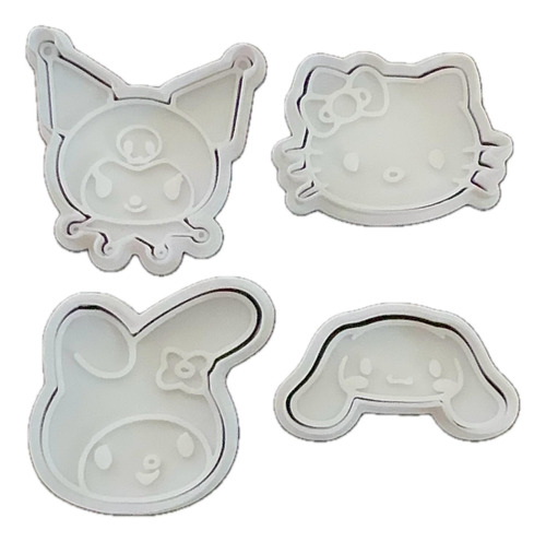 Cortadores De Galletas Sello Figuras Hello Kitty 3d
