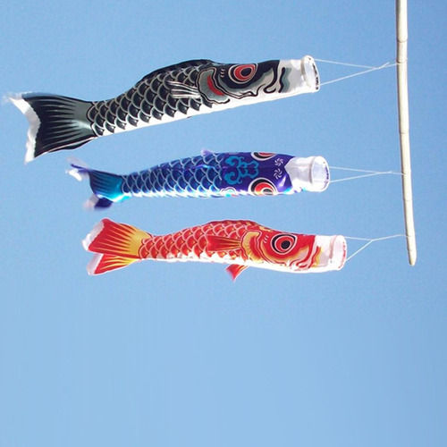 Bandera De Koinobori Rojo Los 40cm