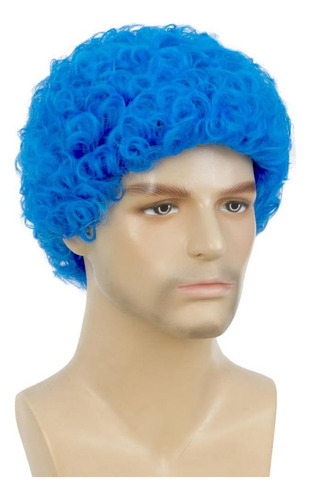 Peluces De Afro Afro Curly De Color Hombre Corto Para