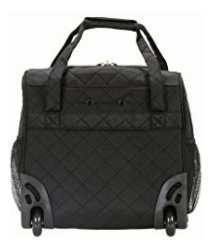 Rockland Melrose Equipaje De Mano Con Ruedas Verticales, Color Negro