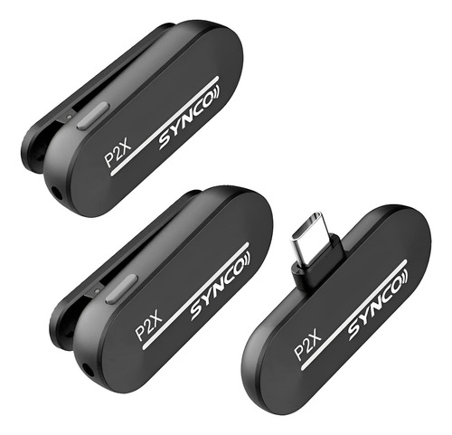 Rofone Sem Fo Syn O P2xt Usb C Lapela Androd Preto