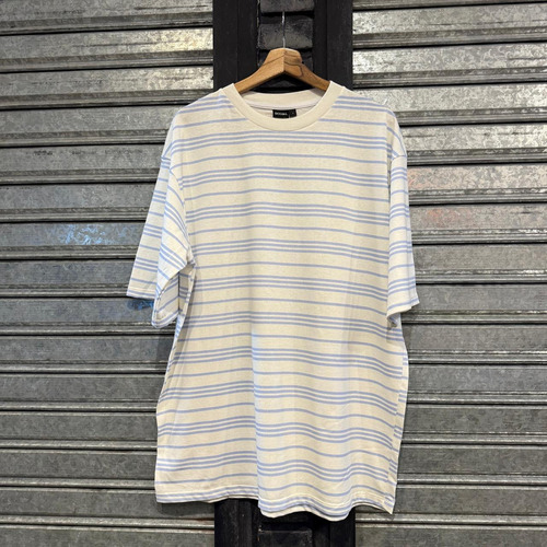 Remera Oversize Unisex Dogma Rayada 20/1 De Algodon Heavy